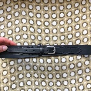 Black Leather Ranger Belt